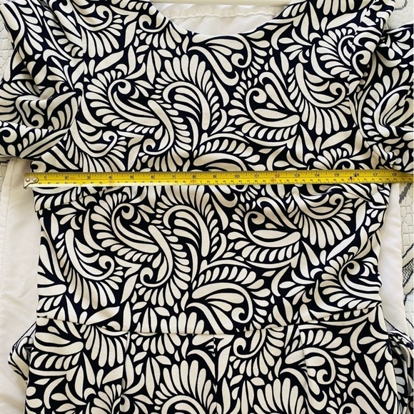 Boden Jumpsuit Wide Leg Heavy Ponte Tie Waist 10 Tall - Picture 10 of 12